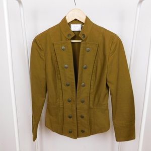 Retro Green Military Style Cotton Jacket